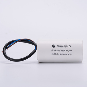 Condensateur à fil gainé CBB60 40UF 450VAC pour moteur de machine à laver et pompe à eau - Product Image 3