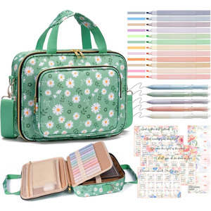 Sac de rangement pour livres et bonbons, grande capacité, personnalisé, à fermeture éclair, tendance, portable, de voyage, à bandoulière, sac de prière, anti-poussière - Product Image 5
