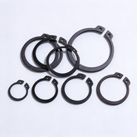 65Mn Steel Shaft Retaining Rings External Snap Rings Circlips GB894 Gourd-Shaped Black Oxide Coating Machine Circlips