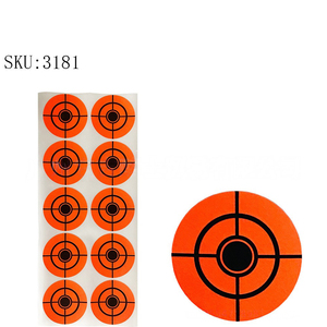 Puntos de Tiro Circulares Autoadhesivos, Objetivos de Entrenamiento Fluorescentes Naranja de Alta Visibilidad de 1.5 Pulgadas - Product Image 4
