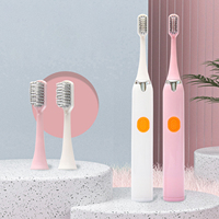 Brosse à dents électrique sonique automatique personnalisée de qualité supérieure, à piles, en gros, en promotion