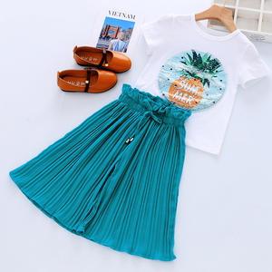 Conjunto de Ropa de Verano para Niñas Pequeñas LZH, Pantalones de Gasa, 2 Piezas, Traje Deportivo para Niñas - Product Image 1