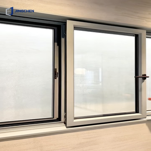 Fenêtre coulissante horizontale en alliage d'aluminium à rupture <span class=keywords><strong>de</strong></span> pont thermique, <span class=keywords><strong>double</strong></span> vitrage Low-E, étanchéité supérieure, ventilation pour villa - Product Image 1