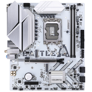 เมนบอร์ดสำหรับเล่นเกมรุ่นใหม่ BATTLE-AX B760M-G WHITE WIFI D5 V20 LGA 1700 DDR5 M.2 PCIe 4.0x16 M-ATX - Product Image 1