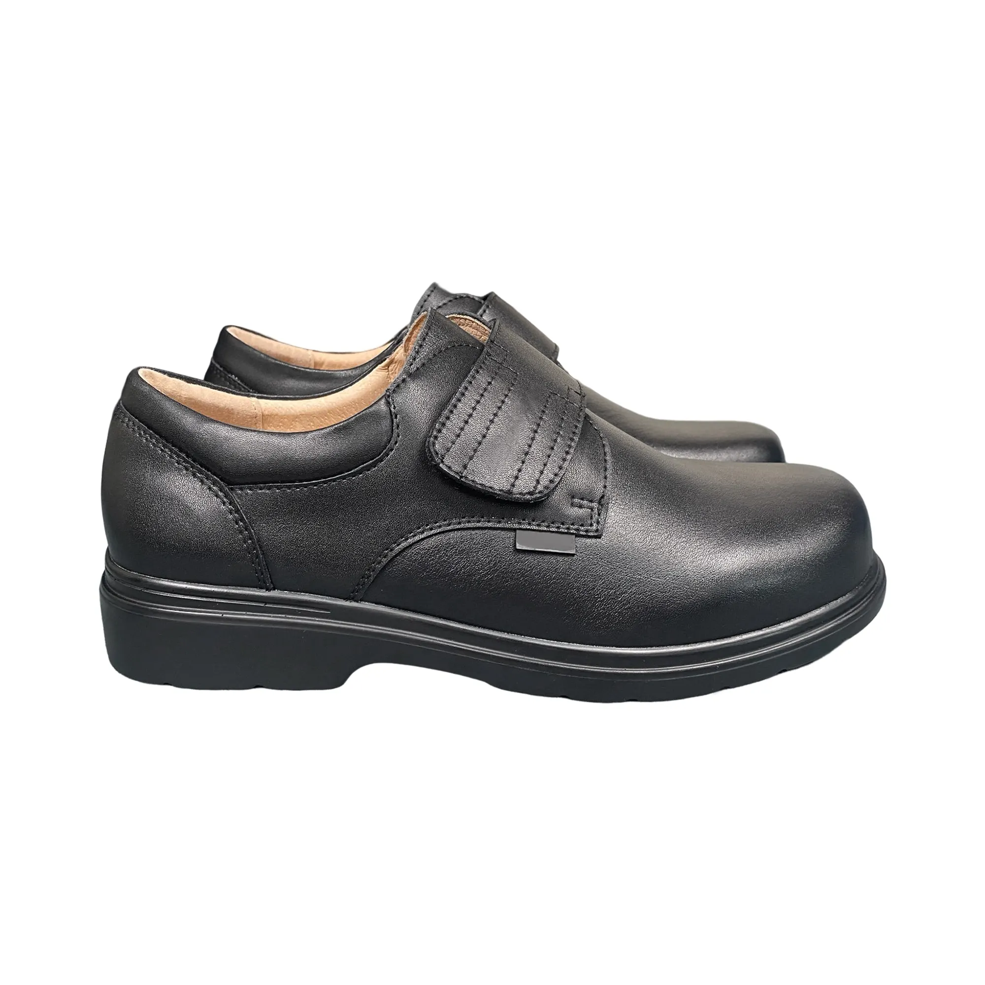 Mens Moccasin trượt trên da chính hãng Loafer thoải mái giày thường Giày thời trang giày màu đen ăn mặc giản dị cho nam giới