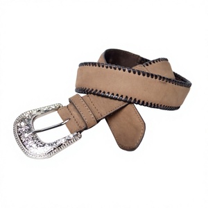Ceinture Western Éco-Responsable Equipro, Finition Artisanale, Largeur 3,5 cm, Boucle Rectangulaire en Alliage d'Argent, Solide et Durable, Style Casual pour Hommes - Product Image 1