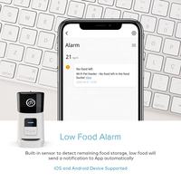 Distributeur automatique de nourriture pour animaux WiFi P005-6L, design moderne et robuste, contrôle par application, 15 repas par jour, enregistrement vocal, alarme de faible niveau de nourriture