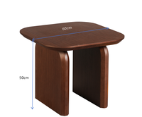 Table d'appoint minimaliste moderne pour petit espace, table basse en placage de noyer de haute qualité, table d'appoint polyvalente, bureau, maison