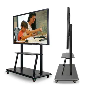 Interactive Whiteboard Stand High Performance Interactive Boards 32 43 49 55 65 70 75 85 98 Inch Mobile Stand For Touch Infrared Whiteboard