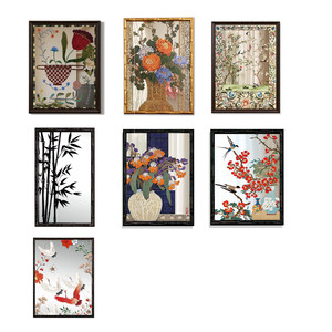Specchio Decorativo <span class=keywords><strong>in</strong></span> Stile Francese Vintage con Finitura <span class=keywords><strong>in</strong></span> Alluminio Retrò, Perfetto per <span class=keywords><strong>Soggiorno</strong></span> o Sala da Pranzo - Product Image 3