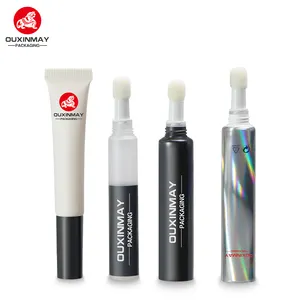 10 ml 15 ml PE Kunststoff-Squeeze-Rohr leere Verpackung Lipgloss Lippenstift-Parfüm Augencreme Schraubverschluss Körperpflege Siebdruck