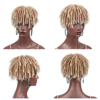 Femmes européennes américaines Tube bouclés Dreadlocks blocs de cheveux de remplacement dentelle toupet Base perruques en gros produit du commerce extérieur