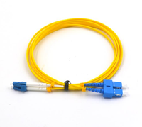 Cordon Fibre Optique LC SC Duplex Monomode OS2 9/125μm Jaune Patch Cord FTTH