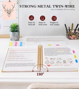 Cuaderno en espiral Diario Venta al por mayor 300 páginas Diarios forrados de cuero de tapa dura para mujeres y hombres - Product Image 6