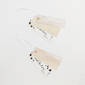 Etiquetas Colgantes/de Cartulina para Zapatos, Personalizadas con Logotipo, Impresas en Serigrafía sobre Tela de Lino y Algodón, Ecológicas, Diseño Gratuito, Papel Recubierto Cuadrado - Product Image 5
