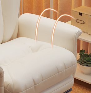 Sedia da Ufficio Ergonomica Moderna in Pelle PU, Regolabile in Altezza, Girevole a 360 Gradi, Supporto Lombare, Telaio in Metallo - Per Gaming e Studio - Product Image 5