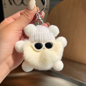 Porte-clés en peluche populaire pour la vente en gros, motif dessin animé, en forme de sac à dos, de voiture, de portefeuille, ou de boule douce et moelleuse en <span class=keywords><strong>laine</strong></span> tissée, mignon - Product Image 3