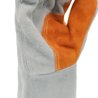 Gants de sécurité MaxiPact en cuir de vachette à manches longues pour soudeurs TIG, résistants à la chaleur, confortables, protection des mains pour hommes, OEM CE 14 pouces