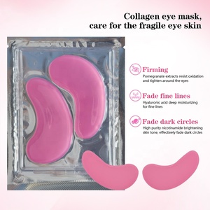 Patchs Hydrogel pour les Yeux à la Rose Marque Blanche Masque Contour des Yeux Cernes Poches Collagène Acide Hyaluronique Glycérine Vitamine C Végétalien OEM - Product Image 4