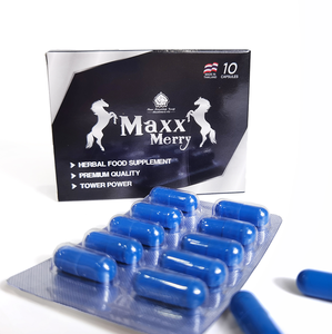 Cápsulas de Energía Herbal Azul Natural al por Mayor para la Salud Masculina y Apoyo Inmunológico, Servicio de Marca Privada con Certificación GMP - Product Image 3
