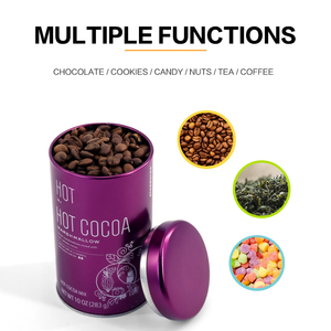 JYB Hộp Đóng Gói Trà Cà Phê Tròn Nắp Kín Khí In Logo Đầy Màu Sắc Tùy Chỉnh Hộp Thiếc Kim Loại - Product Image 6