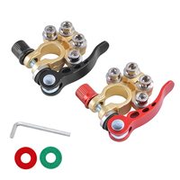 Conectores de Terminales de Batería para Automóvil, 2 Piezas, 4 Vías, Desconexión Rápida, Compatibles con Postes Tipo A SAE/JIS para Autos y Camionetas