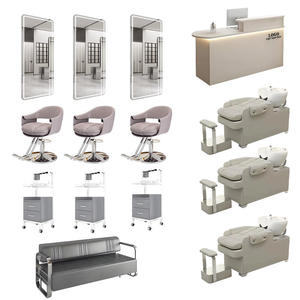 Conjunto de Muebles Modernos para Salón de Belleza, Espejo y Sillas de Peluquería de Lujo Personalizados, Equipamiento Completo para Salón de Belleza - Product Image 2