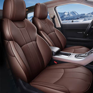 SUNNUO Protector de asiento de coche de cuero PU de lujo, gran oferta, tamaño Universal, cubierta completa de cinco asientos, diseño deportivo para las cuatro estaciones - Product Image 3