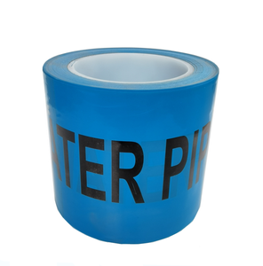 Cinta de advertencia para tuberías de agua de 2 pulgadas de ancho, cinta de barrera de polietileno para señalización de riesgos - Product Image 1