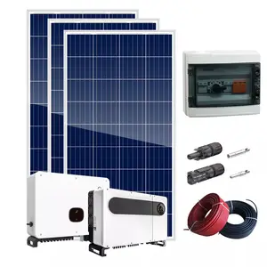 Komplettes Sonnensystem 10kW 15kW 20kW 30kW 3-Phasen-Hybrid-Photovoltaiksysteme mit Lithium batteriesp eicher 25 kW On-Grid-System