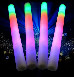 Led Foam Stick Multi Color Glow Stick Glow In Dark Feestartikelen Glow Baton Led Knippert Veranderende Licht Juichen Stok