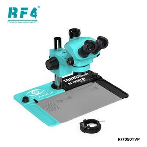 RF4 RF7050TVP 삼안 입체 현미경 휴대폰 수리용 7-50배 동시 줌 산업용 RF4 현미경 대형 베이스 포함 - Product Image 3