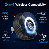 30% de Descuento en Adaptador Inalámbrico CarPlay Portátil 2 en 1 con Puerto USB, Universal para IOS 10+ / Android 11+