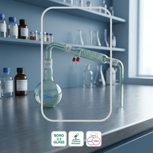 Unidad de Destilación de Alcohol de Vidrio Borosilicato, Aparato de Destilación de Laboratorio, Vidrio Borosilicato 3.3, Equipo de Laboratorio Resistente a Químicos - Product Image 4
