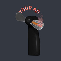 Ventilador con Mensaje LED Personalizado, Novedoso, Ecológico, Estilo Romántico, Material ABS, Regalo Promocional de Verano, Artículos de Marketing con Logotipo Personalizado