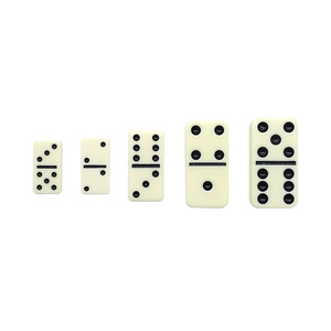 Dominos en mélamine Double Six Double Neuf 30x15x4mm, gravure sérigraphique au dos, dominos rectangulaires personnalisés pour pont <span class=keywords><strong>de</strong></span> dominos - Product Image 5