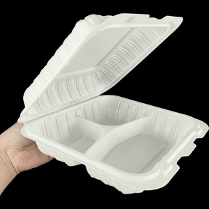 Bán hàng nóng mfpp nhựa bản lề liên kết ăn trưa hộp nhà máy giá rẻ giá dùng một lần đưa ra <span class=keywords><strong>container</strong></span> thực phẩm cho bánh hamburger lưu trữ - Product Image 4