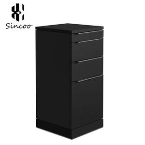 Modern Commercial Hair Salon MDF Mirror Mobile Work <b>Trolley</b> Styling Station Minimalist Design Durable Easy Moving <b>Tool</b> Cabinet - Product Image 5