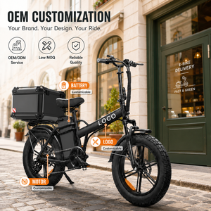 Bicicleta Eléctrica de Carga con Llantas Gruesas de 20 Pulgadas, Batería de Larga Duración de 128 km para Servicio de Mensajería, Personalización al por Mayor - Product Image 1