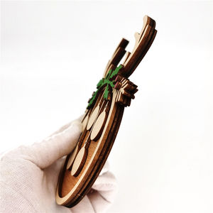 بنك خشبي قرن الوعل زخرفة شجرة عيد الميلاد شماعات الديكور اسم العائلة هدية تذكارية - Product Image 5