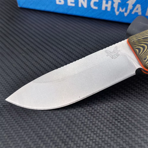 Couteau à lame fixe <span class=keywords><strong>Benchmade</strong></span> en acier inoxydable, manche G10, outil de coupe quotidien pour la maison - Product Image 4
