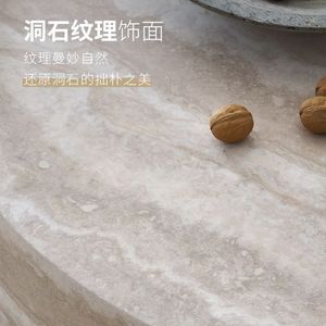 Marble Coffee <b>Table</b> Round Modern Art Design For Living Room Home <b>Small</b> Apartment Light Luxury Style - Product Image 1