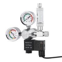 ZRDR contrôle du CO2 régulation de la pression bipolaire alliage d'aluminium accessoires d'aquarium soupape de réduction de la pression du co2 d'aquarium