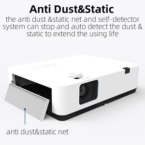 Hualu E400 3LCD kinh doanh giáo dục máy chiếu, <span class=keywords><strong>4000</strong></span> <span class=keywords><strong>ANSI</strong></span> <span class=keywords><strong>Lumens</strong></span> không dây chiếu Video chiếu với 1.6X Zoom proyector - Product Image 3