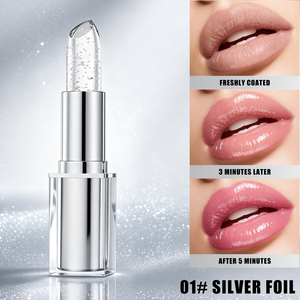 Rossetto Vegano <span class=keywords><strong>Hello</strong></span> Kiss con Effetto Cambiacolore, Lamina d'Oro Scintillante, Impermeabile, Lunga Durata, Idratante e Nutriente - Product Image 5