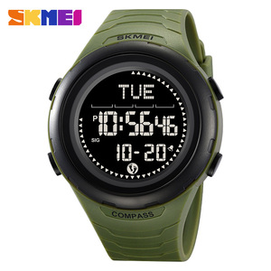 Skmei Men's Compass Watch Digital Electronic Watch Waterproof Outdoor Sports Watch Tpu Strap Multifunctional Luminous - Product Image 1