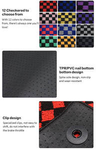 SONSANG Tapis de voiture 4 pièces Fabricant de coffre à carreaux 6d Boot Car Mats - Product Image 3