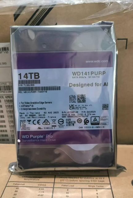 WD 14TB Aluminum Alloy HDD  Drives Monitoring Dedicated  A-level Refurbished Disc