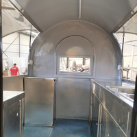 Camion de restauration rond mobile remorque caravane chariot de restauration rapide Hot Dog Concession entreprise voiture personnalisée
