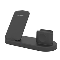 Produk inovasi 15W 3-in-1 dudukan pengisi daya nirkabel magnetik stasiun Dok pengisian cepat untuk iPhone 15 Pro Max & untuk Apple Watch